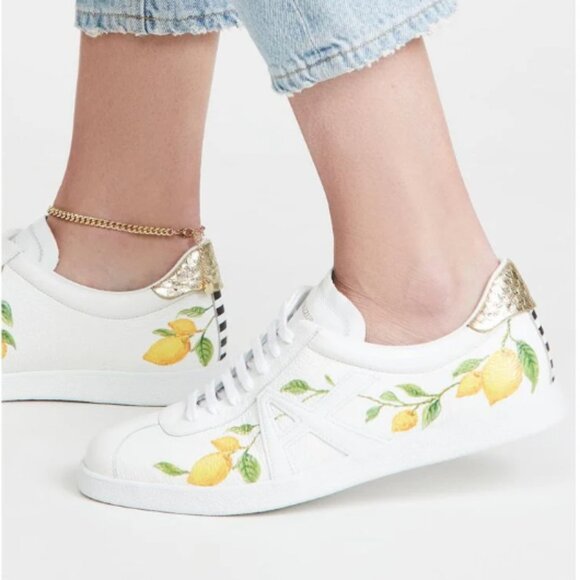 Aquazzura The A Sneakers Lemon Print - Picture 1 of 12